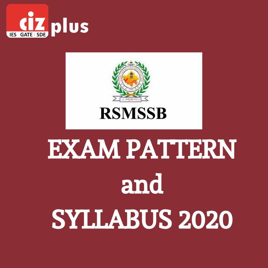 Rsmssb Jen Exam Pattern And Syllabus 2020 Rsmssb Jen Exam Pattern And Syllabus 2020